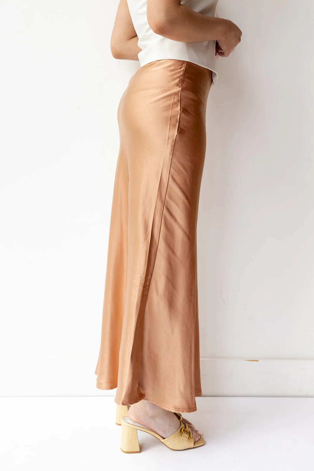 jade silk skirt | mode