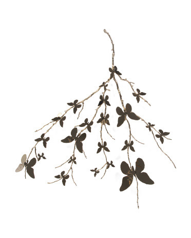 40x46 Handcrafted Brass Butterfly Wall Decor | TJ Maxx
