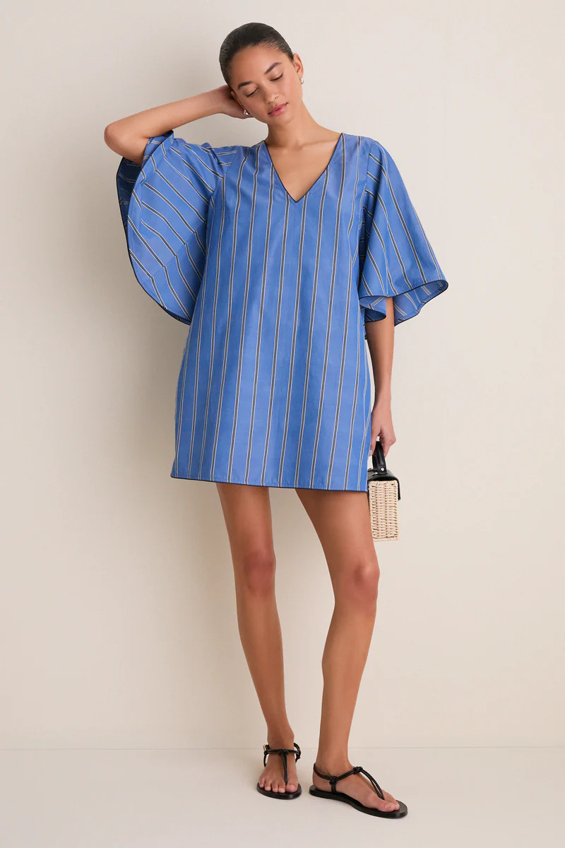 Blue Indigo Stripe Diane Dress | Tuckernuck (US)
