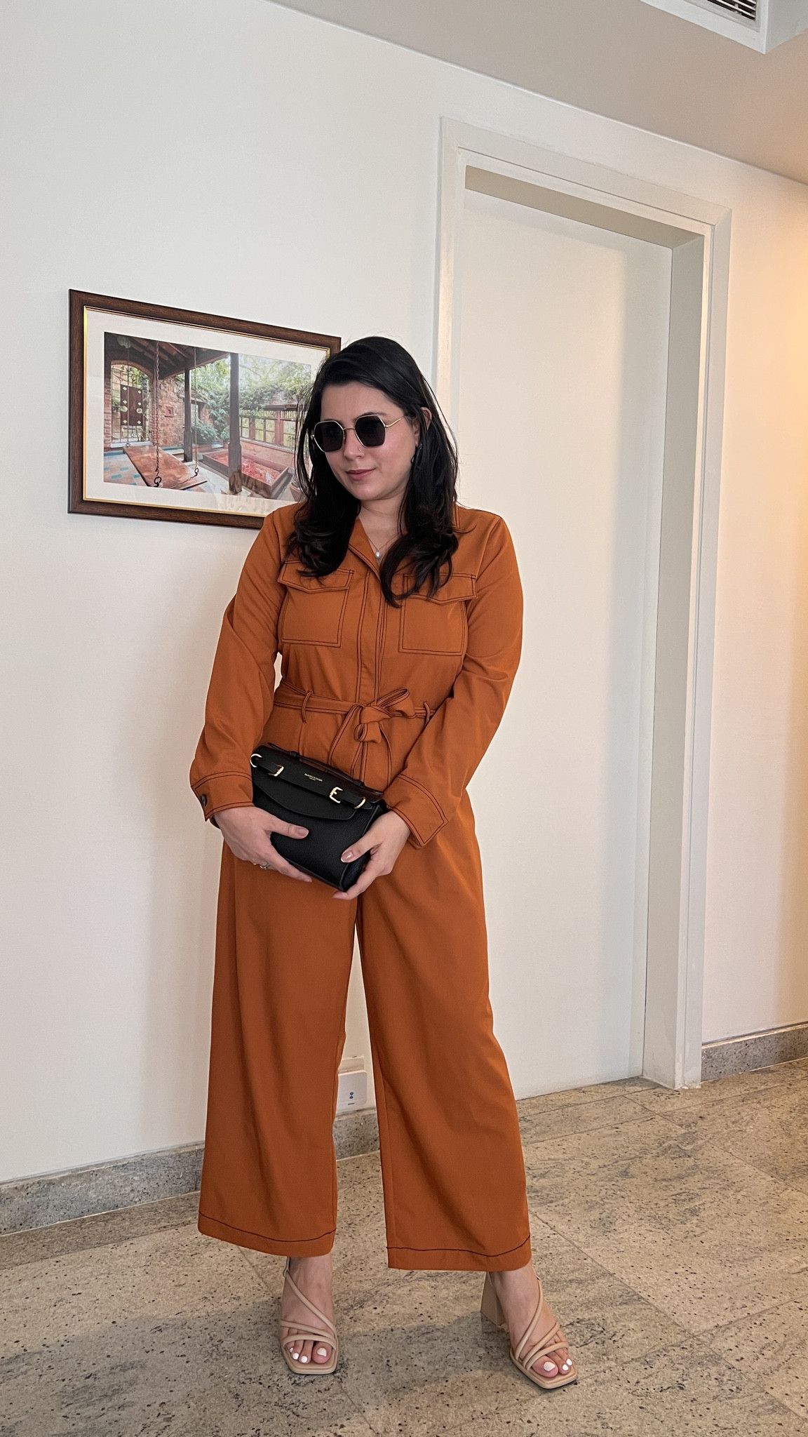 Orange is the new black? Lol 😂 
Jumpsuit is really old (2020) from Hudson Bay!

#LTKootd #LTKU #LTKgrwm