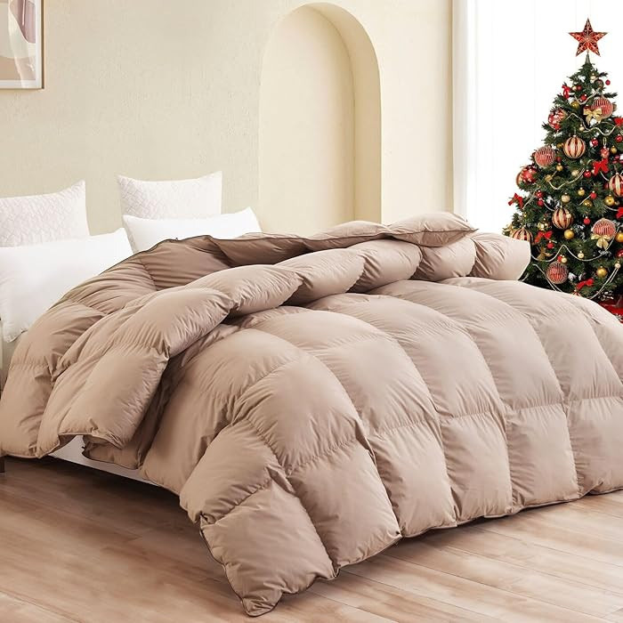 SNOWMAN Premium Down Comforter Queen Size, Luxurious All Season Duvet Insert with Cotton Blended ... | Amazon (US)