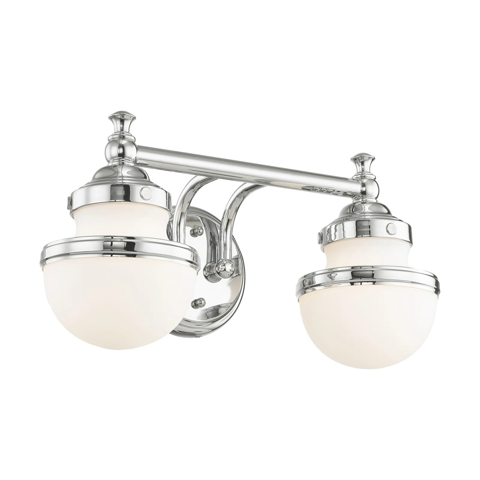 Lark Manor™ Aseret 2-Light Dimmable Polished Chrome Vanity Light & Reviews | Wayfair | Wayfair North America