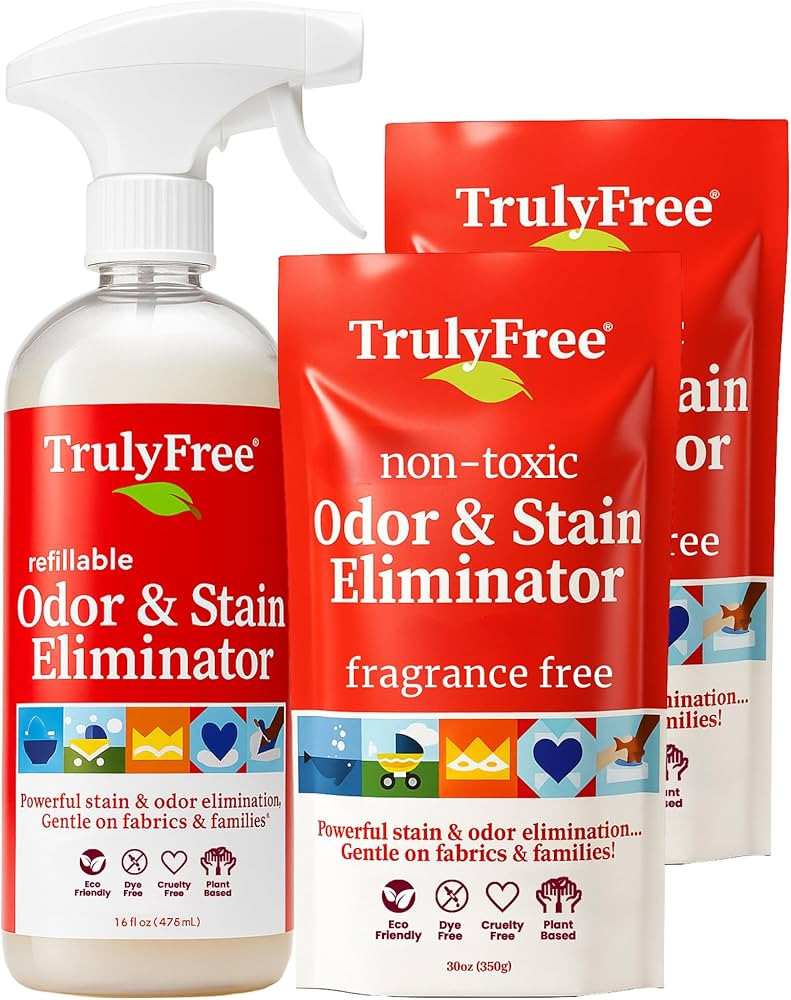 Truly Free Multi-Purpose Odor & Stain Eliminator, Pet Odor Eliminator for Home & Stain Remover fo... | Amazon (US)