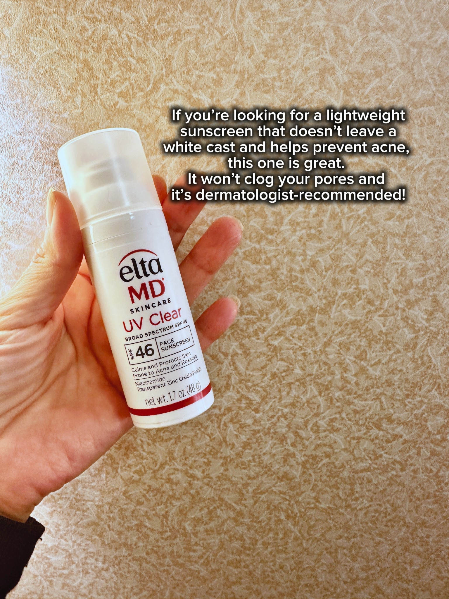 If you’re looking for a lightweight sunscreen that doesn’t leave a white cast and helps prevent acne, this one is great. It won’t clog your pores and it’s dermatologist-recommended! 

#LTKselfcare #LTKmorningroutine #LTKBeauty