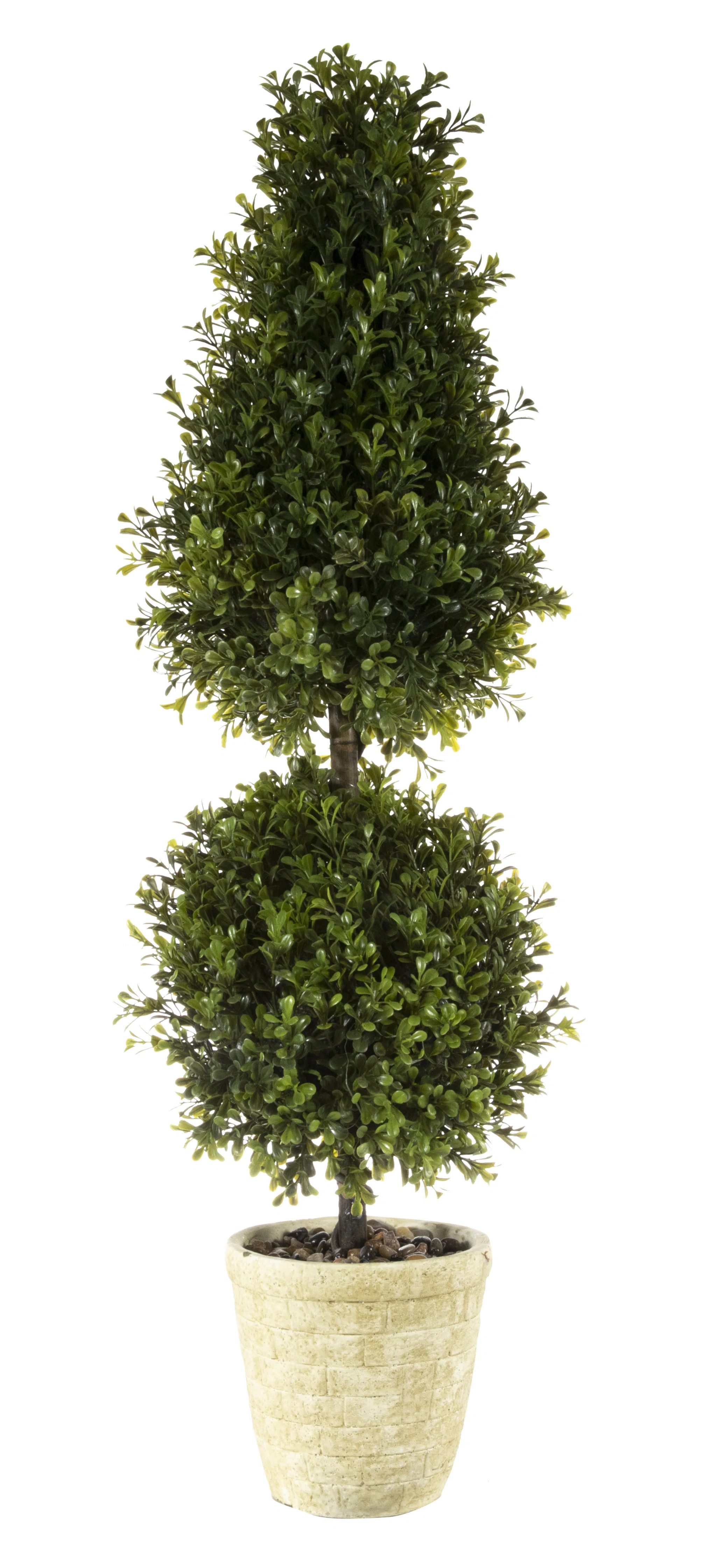 34'' Faux Topiary in Ceramic Planter | Wayfair North America