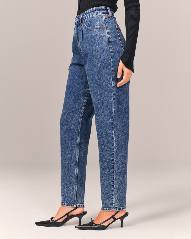 Women's Curve Love High Rise 80s Mom Jean | Women's Clearance | Abercrombie.com | Abercrombie & Fitch (US)