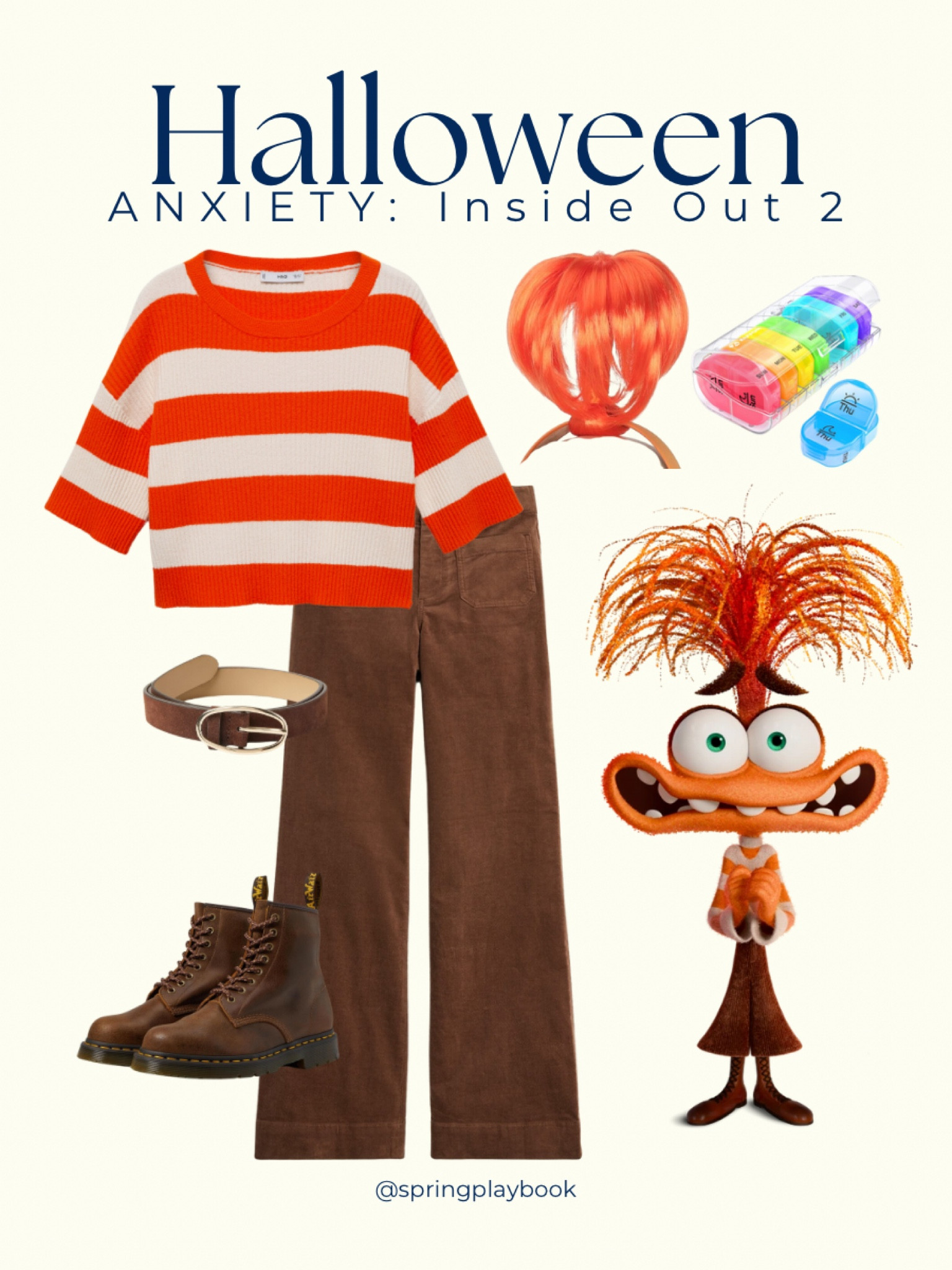 Halloween Costume Inspo: Anxiety from Inside Out 2!

From your closet: Wide leg trousers in brown, brown belt and boots. Add an orange & cream striped top & a headband from Amazon. Don’t forget this cute little pill case to help you remember the meds. 

#createdcolorful #createdcolorfulspring #hocspring #tcispring #pcaspring #lightspring #warmspring #truespring #brightspring #clearspring #paintboxspring #bluespring

#LTKHalloween #LTKFindsUnder50 #LTKSaleAlert