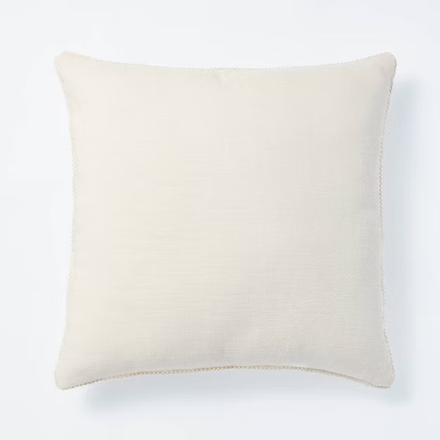 Cotton Velvet with Lace Trim Reversible Throw Pillow - Threshold™ designed with Studio McGee | Target