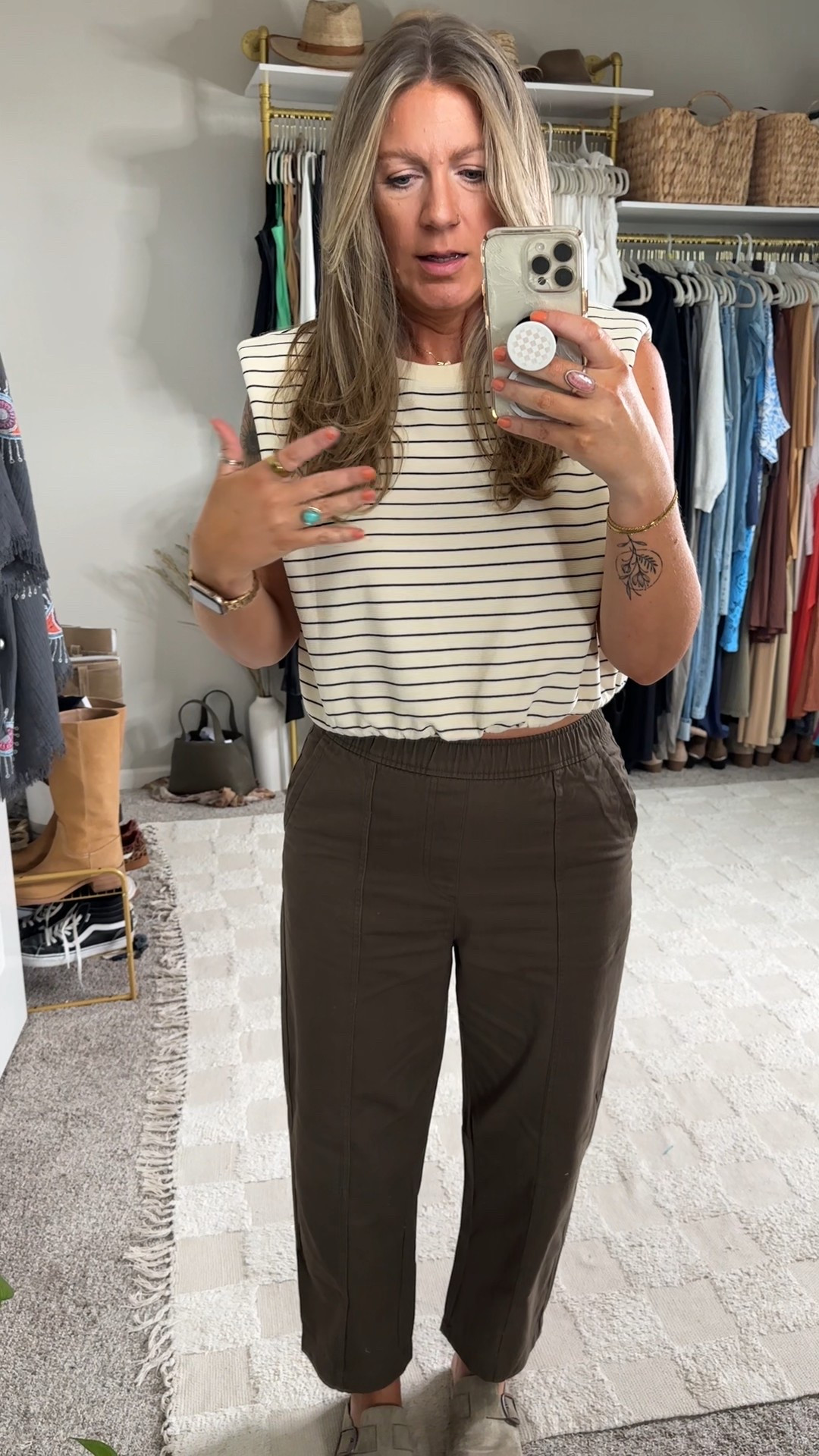 Great teacher outfit!
✨large top
✨medium tall pants, need large tall
✨11 shoes 

#LTKMidsize #LTKOver40 #LTKWorkwear