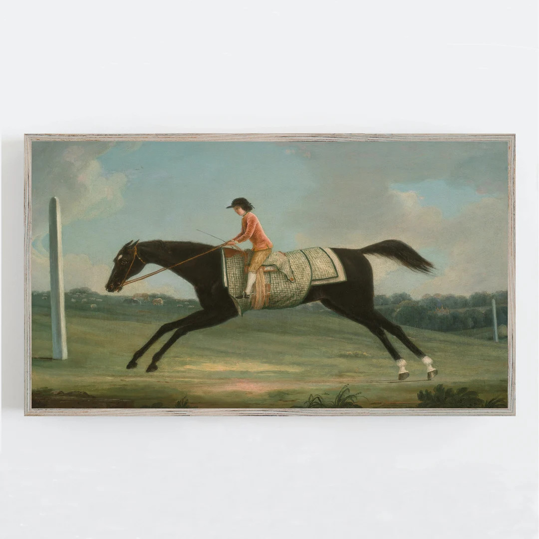 Samsung Frame TV Art, Horse Wall Art, Vintage Wall Art, Horseback Riding Art, Farmhouse Wall Deco... | Etsy (US)