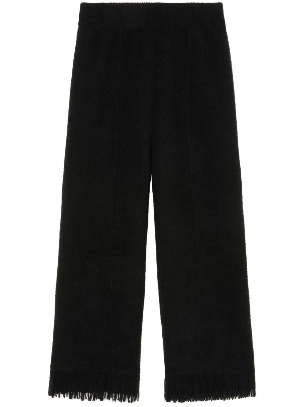 Alanui wide-leg Trousers | Black | FARFETCH UK | Farfetch Global
