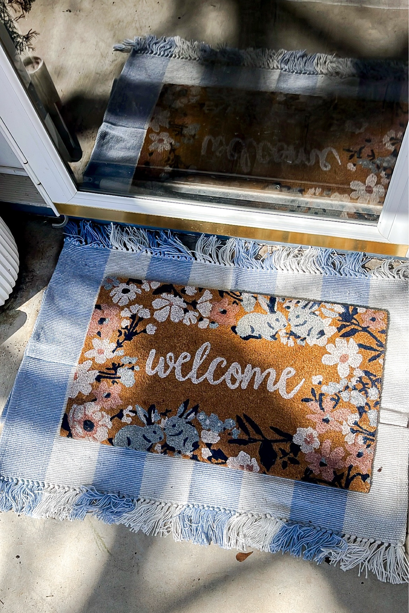 Outdoor mat and rug for spring 🤩🐰🌷🌼

#LTKSeasonal #LTKFindsUnder50 #LTKHome