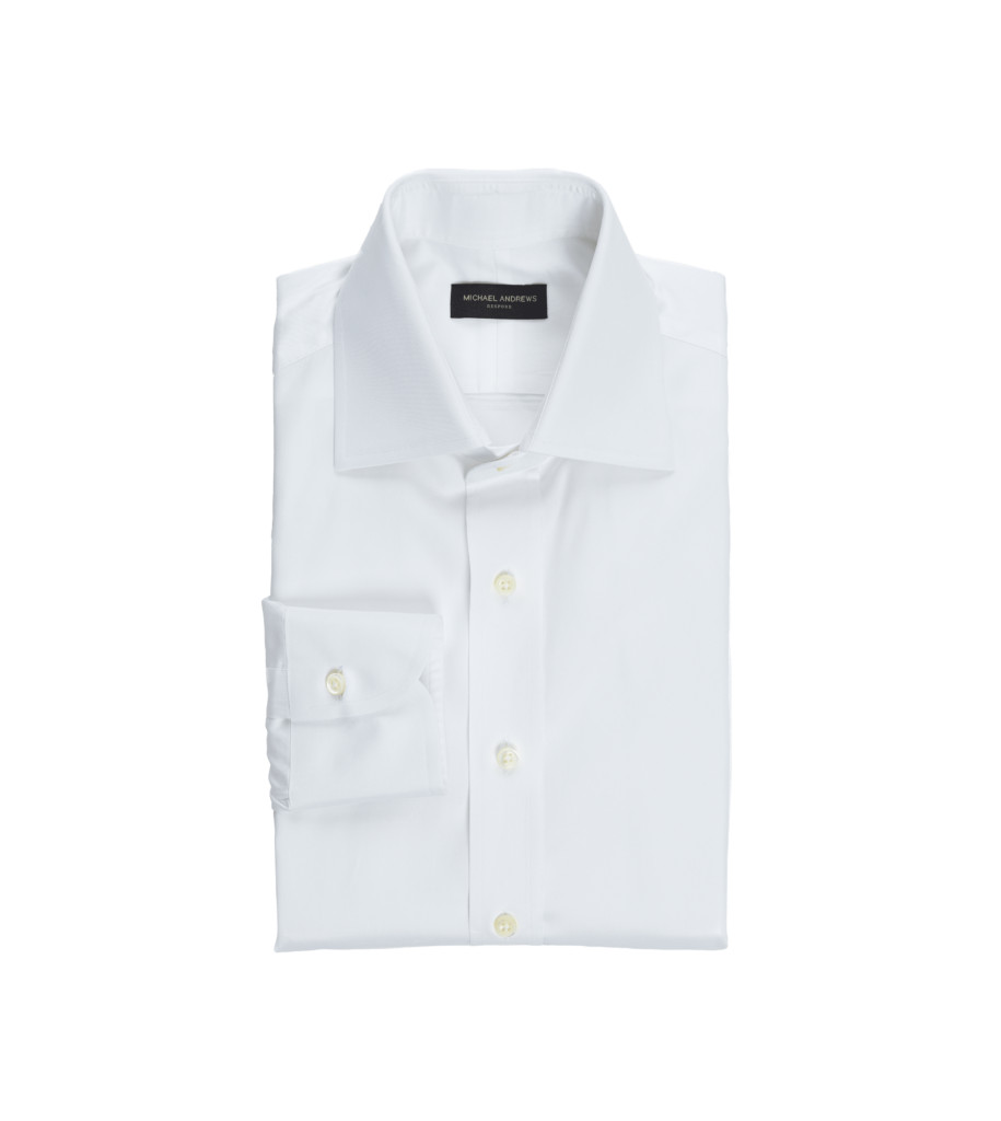 White Poplin Dress Shirt | He Spoke Style