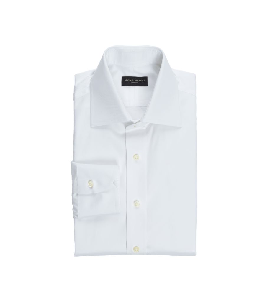 White Poplin Dress Shirt | He Spoke Style
