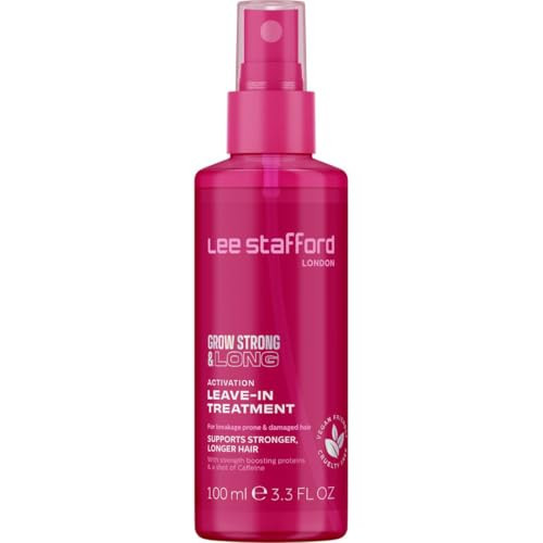 Lee Stafford Hair Growth Leave In Treatment Spray | Grow Strong & Long Collection - Best Conditioner Mist for Dry, Damaged, Frizzy Hair, Detangler, Men & Women, 3.3 Fl Oz | Amazon (US)
