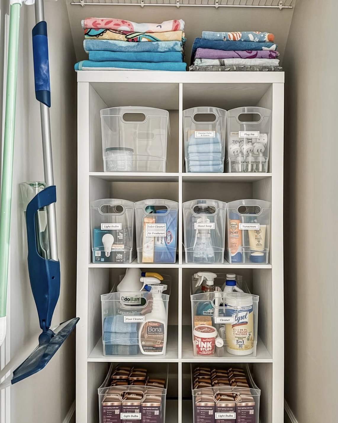 Before & After! It really doesn’t have to cost too much. The shelves and bins are from Walmart! Although we also love the cube shelves from @Target. Sometimes you just need one good shelf to get organized! 

#LTKHome #LTKdayinmylife #LTKmomlife