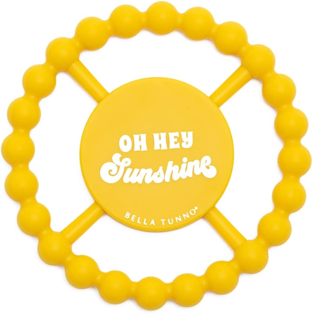 Bella Tunno Happy Teether – Soft & Easy Grip Baby Teether Toy, Silicone Teether Ring to Help So... | Amazon (US)