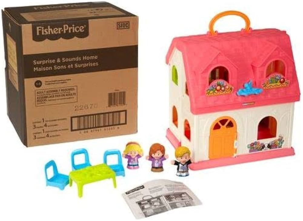 Fisher-Price Little People Toddler Playhouse Surprise & Sounds Home Musical Playset with Figures ... | Amazon (US)