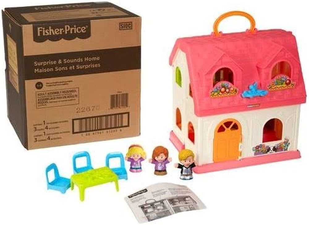 Fisher-Price Little People Toddler Playhouse Surprise & Sounds Home Musical Playset with Figures ... | Amazon (US)