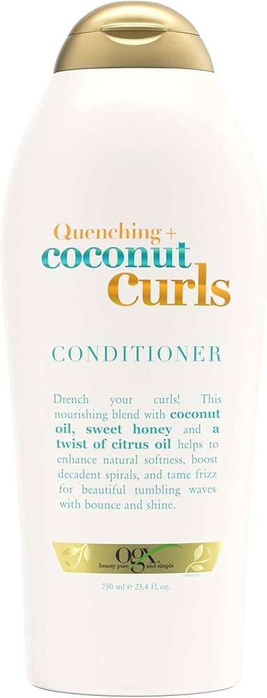 OGX Quenching + Coconut Curls, Moisturizing Conditioner for Curly Hair, Detangling, Curl Enhancin... | Amazon (US)