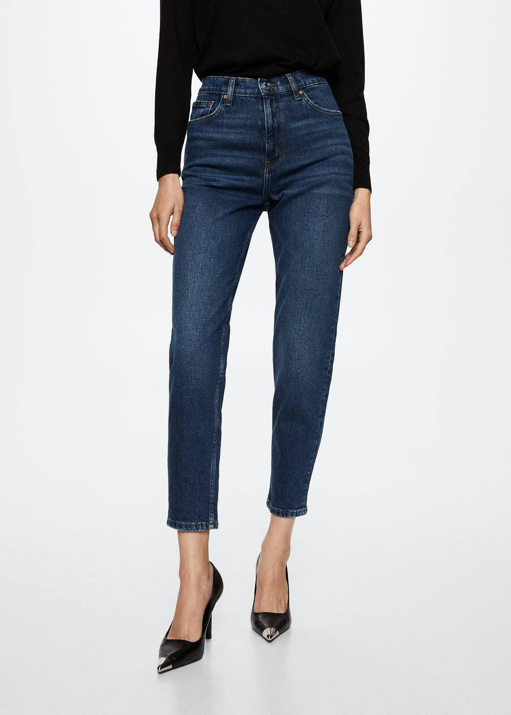 Mom high-waist jeans -  Women | Mango United Kingdom | MANGO (UK)