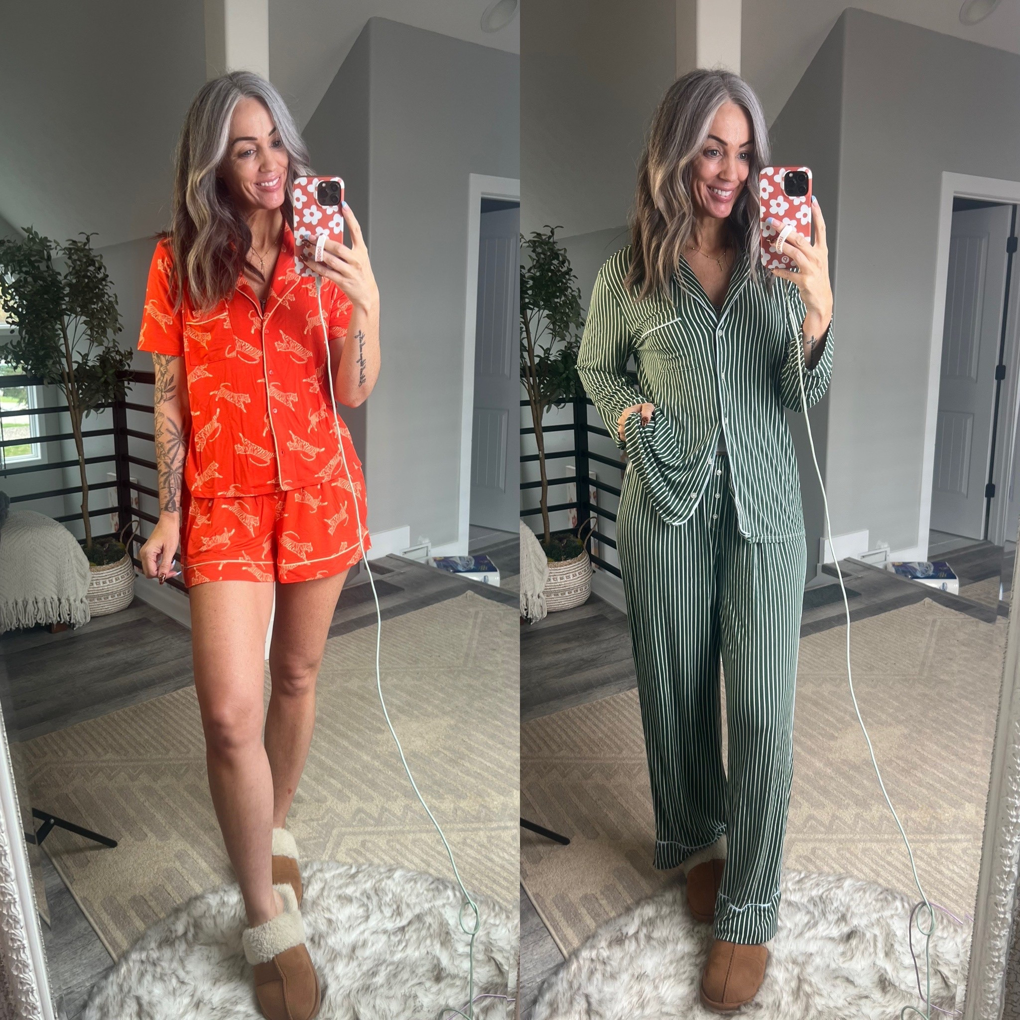 These @Aerie pajamas are so soft and comfy! Do you prefer pants or shorts for your pajamas? If im wearing them around the house (lazy day!) I like pants, but for sleeping I need my legs free! 🆓 

#LTKmomlife #LTKOver40 #LTKMothersDay