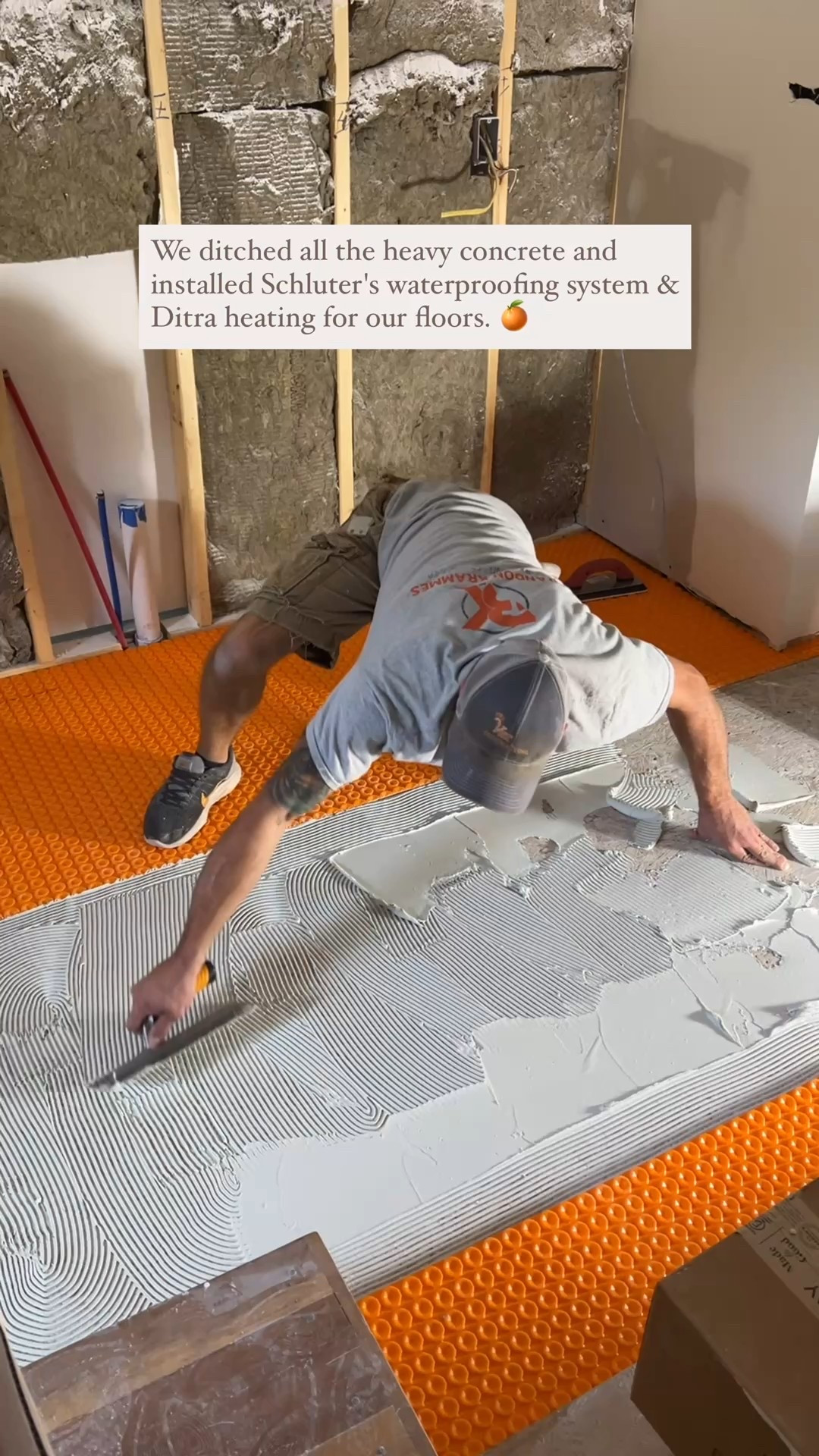 The waterproofing system and heated floor system we used in our primary bathroom. Schluter products are incredibly lightweight and easy to install. 

#LTKU #LTKHome