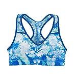 Maidenform Girl Women's Seamfree Molded Mesh Back Sports Bra H4323 M Blue Tie Dye | Amazon (US)