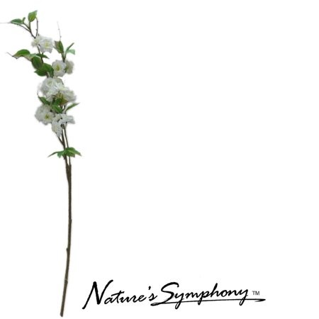 50'' Nature's Symphony Decorative Artificial Flower White Cherry Blossom | Walmart (US)