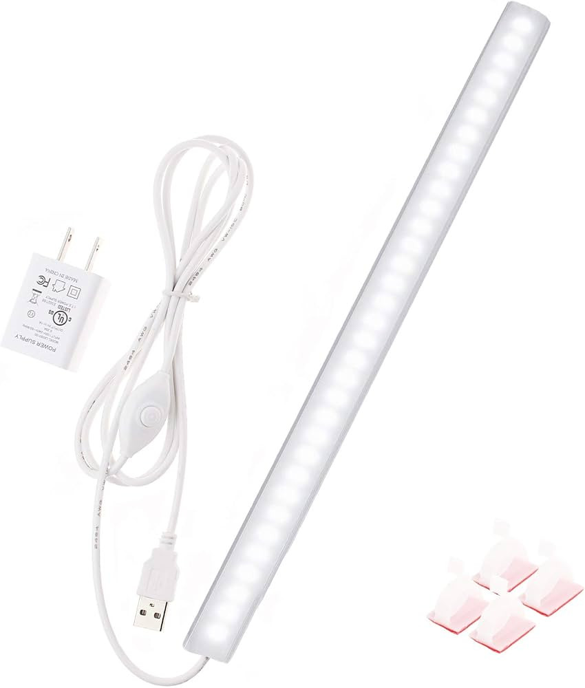 Under Cabinet Light, 12 Inch Plug in LED Closet Light with Memory Function, Cold White 6000K, Sup... | Amazon (US)