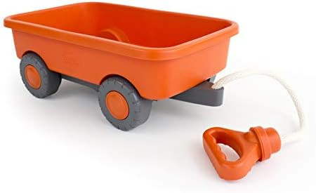 Green Toys Wagon, Orange 4C - Pretend Play, Motor Skills, Kids Outdoor Toy Vehicle. No BPA, phtha... | Amazon (US)
