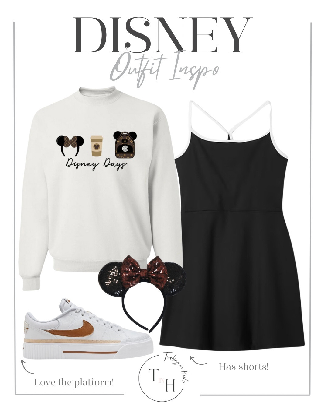 Athletic dress  disney sweatshirt  monogrammed sweatshirt  nike court legacy lift  platform sneaker  minnie ears  disney ootd  disney world  disneyland  teacher style  teacher work style workwear  business casual  business office outfit  teacher ootd  teacherfit   ootd  shirt trendteacher  teacher outfits  teach

#LTKActive #LTKSaleAlert #LTKTravel