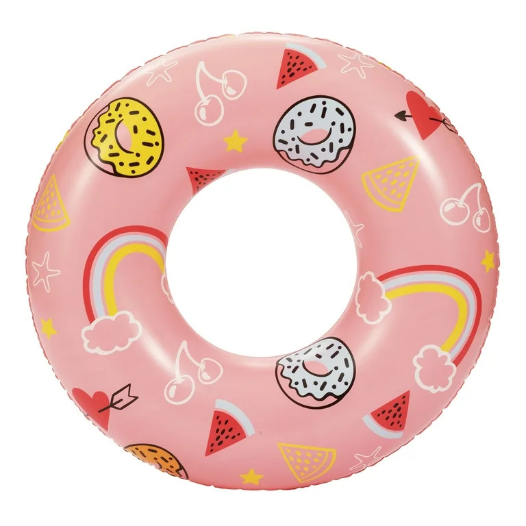 Bluescape Pink Sweets Inflatable Swim Tube Pool Float, for Kids, Age 9 & up, Unisex - Walmart.com | Walmart (US)