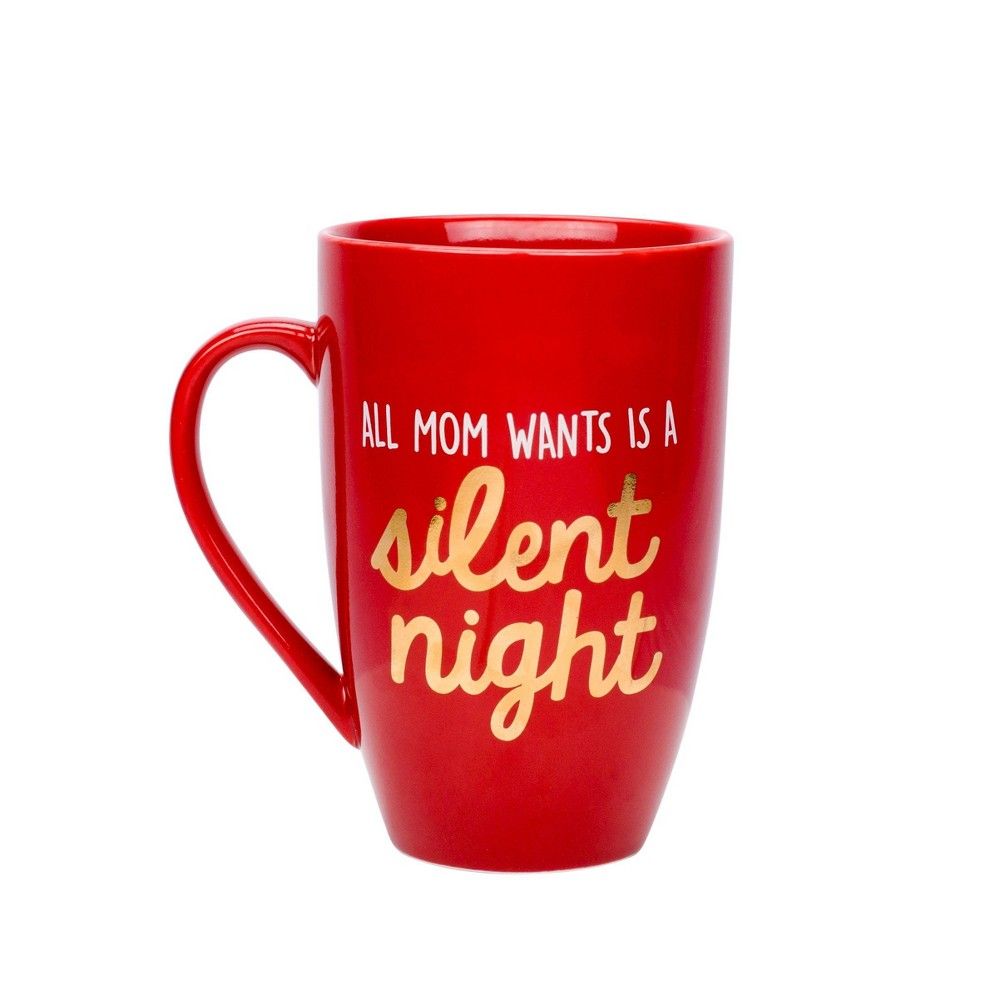 Pearhead ""All Mom Wants is a Silent Night"" Mug - Red 22oz | Target