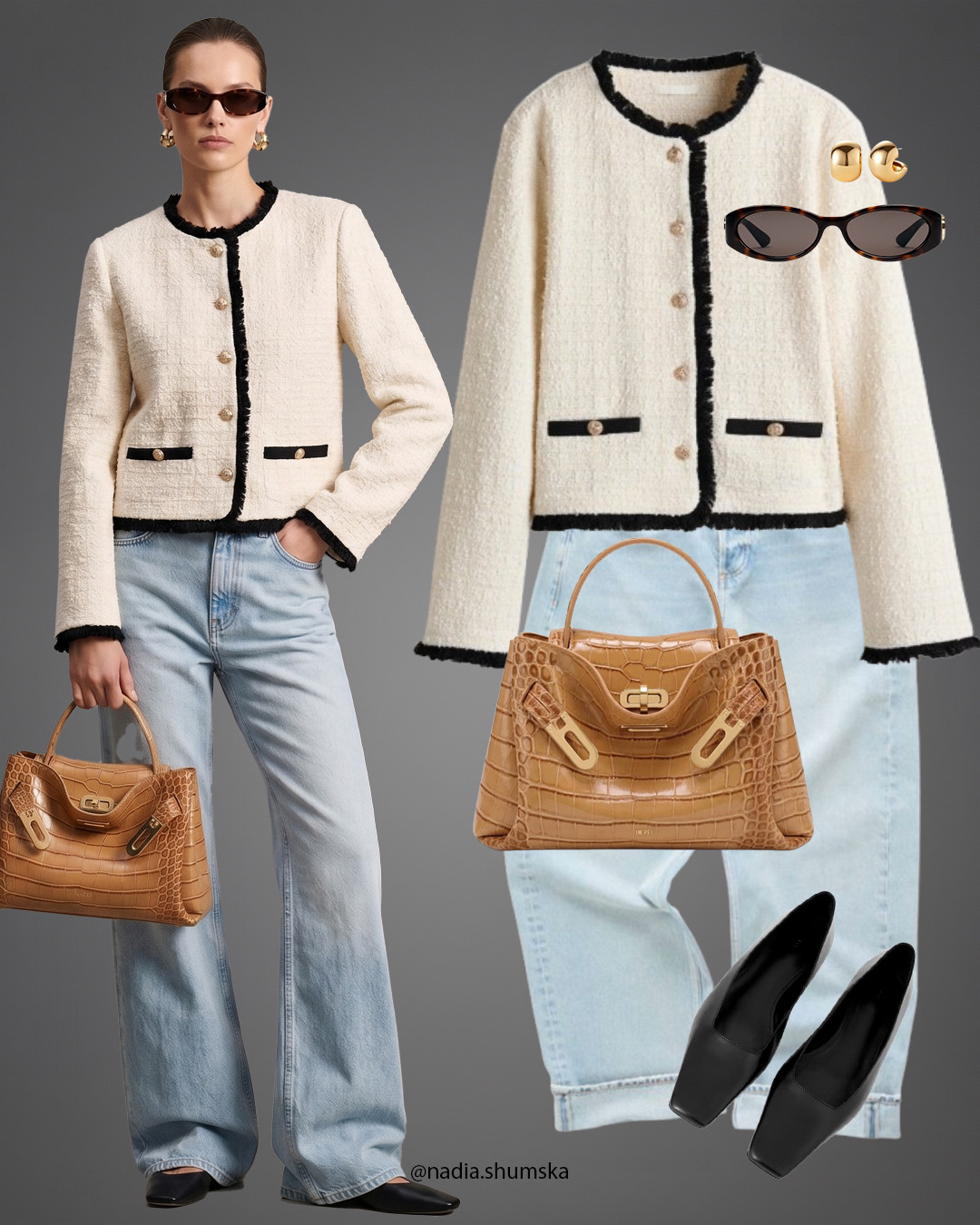 Light blue jeans outfit✨ #LTKstyletip #LTKshoetrend #LTKbag #LTKfind #LTKcapsule

 

 