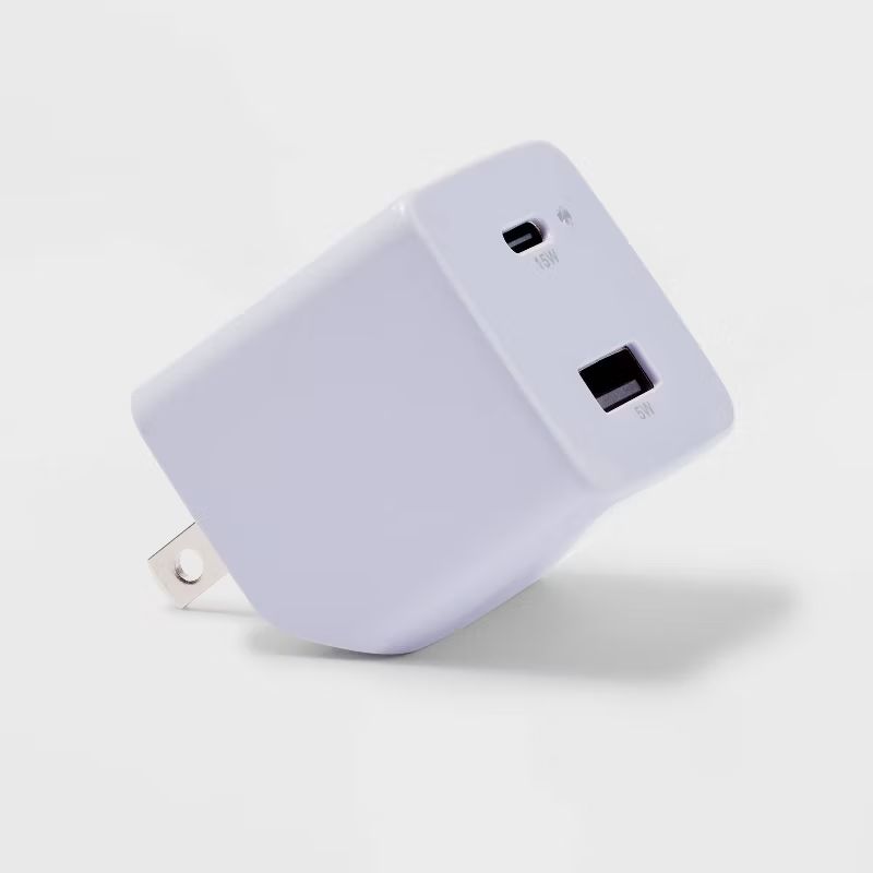 2-Port 20W USB and USB-C Wall Charger - heyday™ | Target