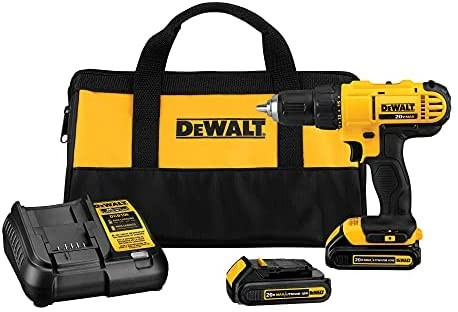 DEWALT 20V Max Cordless Drill / Driver Kit, Compact, 1/2-Inch (DCD771C2) | Amazon (US)