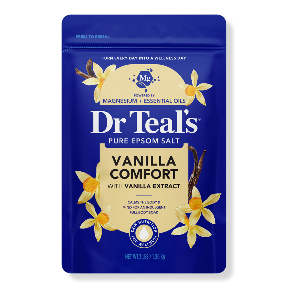 Dr Teal's Epsom Salt Magnesium Soak, Vanilla Comfort | Ulta