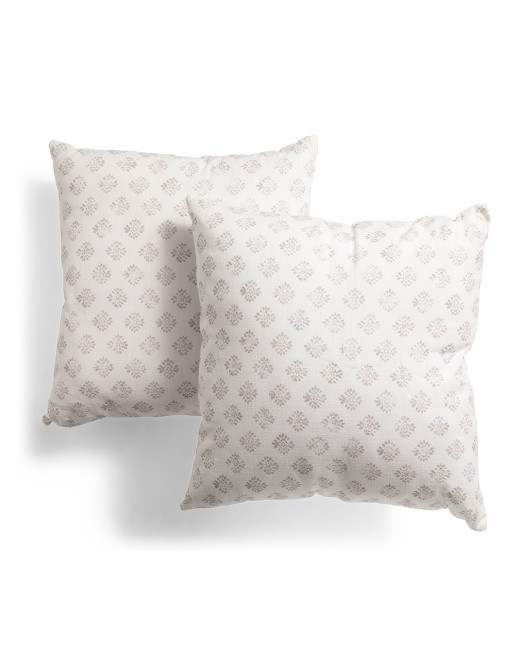 2pk Calyer Block Print Pillows | TJ Maxx