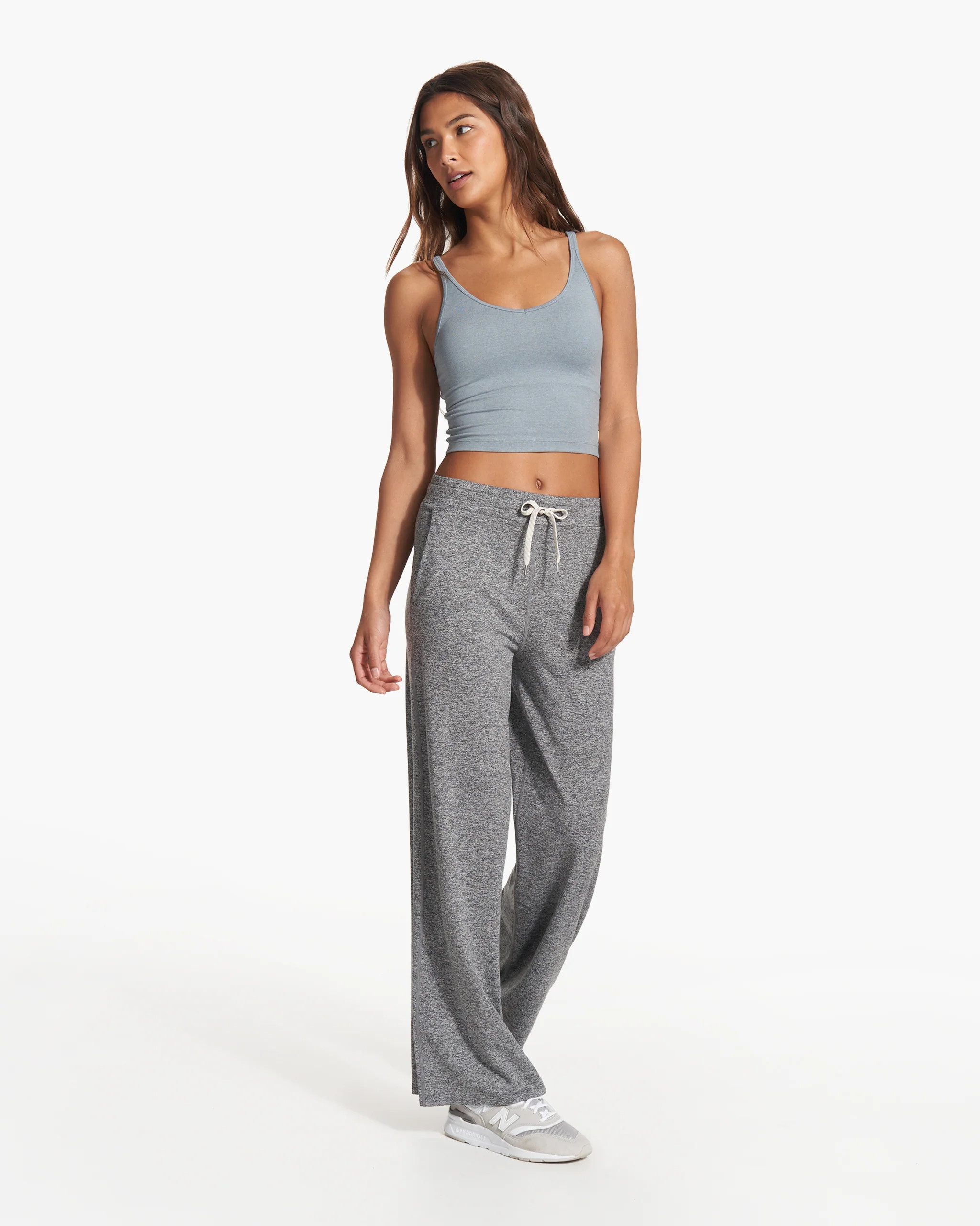 Halo Essential Wideleg - Long | Heather Grey | Vuori | Vuori Clothing (US & Canada)