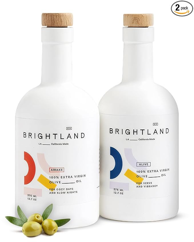 Brightland California Extra Virgin Olive Oils, The Duo – First Cold-Pressed Made with Early-Har... | Amazon (US)