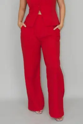 Calça Sevilha Pantalona Alfaiataria Conigli Vermelho | Dafiti (BR)
