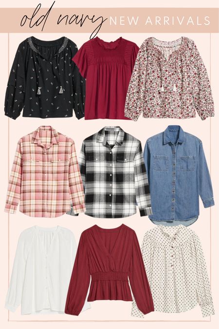 50% off shirts & blouses at Old Navy
Work outfit, work top, fall blouse, plaid flannel, chambray shirt

#LTKunder50 #LTKsalealert