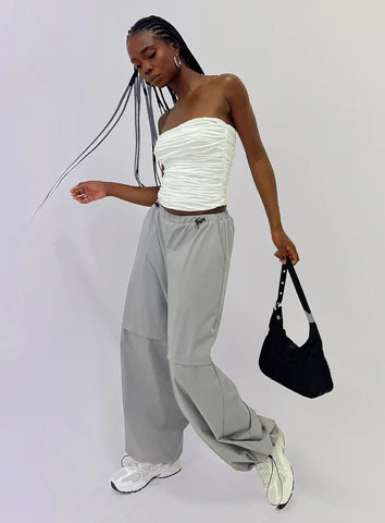 Jason Parachute Pants Grey | Princess Polly AU