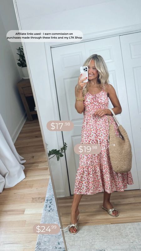 Walmart summer dress under $20! Also comes in other colors/prints!🙌🏼