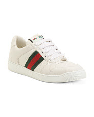 Made In Italy Leather Screener Sneakers | Marshalls