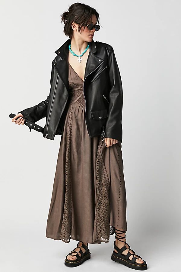 Southwest Lace Maxi Dress by Free People, Tortoise Shell, M | Free People (Global - UK&FR Excluded)