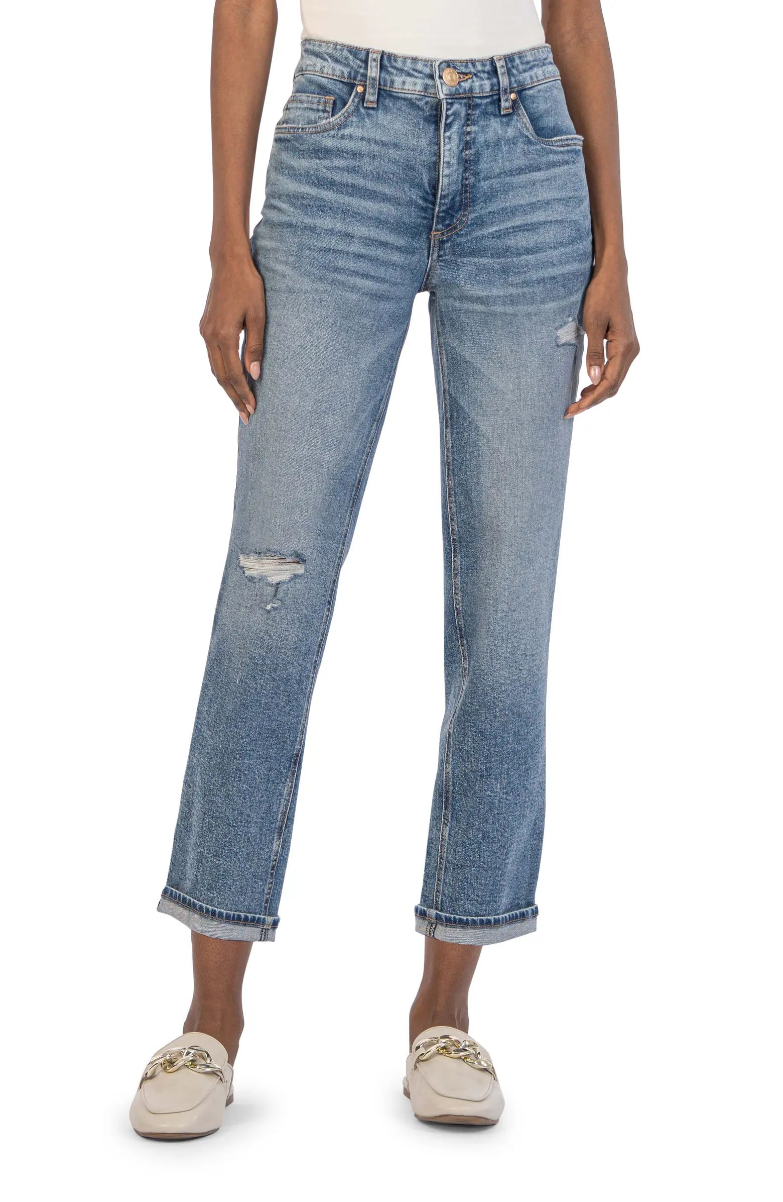 KUT from the Kloth Rachael Fab Ab High Waist Mom Jeans | Nordstrom | Nordstrom