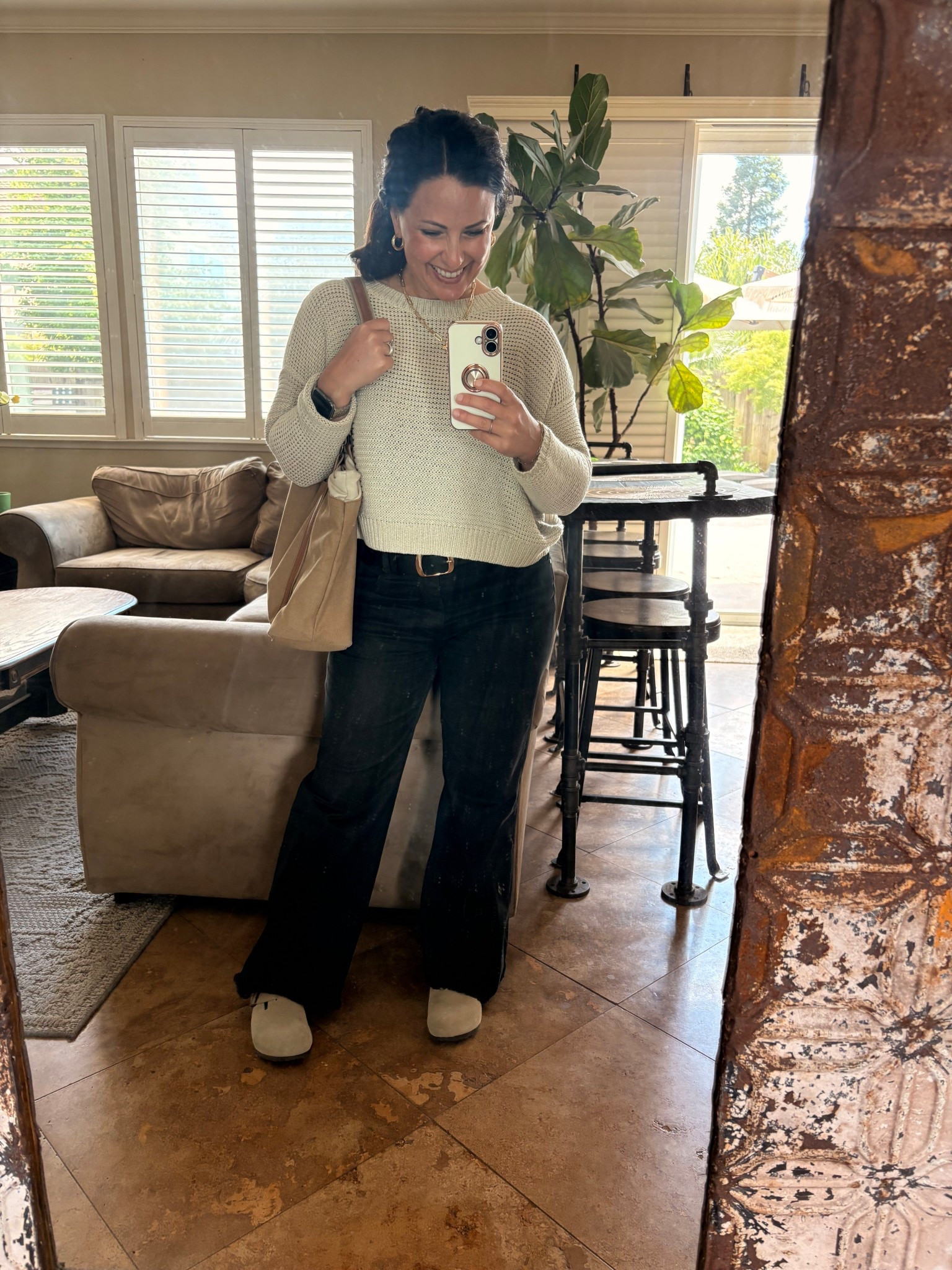 Monday work look 🤍
Easy, classic, and comfortable—my go-to combo for a full day of teaching. This neutral knit + black denim moment is polished but still feels like me (aka: comfy enough to actually get through Monday 😅).

Wearing a small in the sweater + true to size in the jeans. Everything linked!

#LTKStyle #WorkwearOutfits #TeacherStyle #Over40Style #ClassicStyle #NeutralOutfit #EverydayOutfit #PetiteStyle #CasualChic #FallOutfits

#LTKPetite #LTKmomlife #LTKOver40