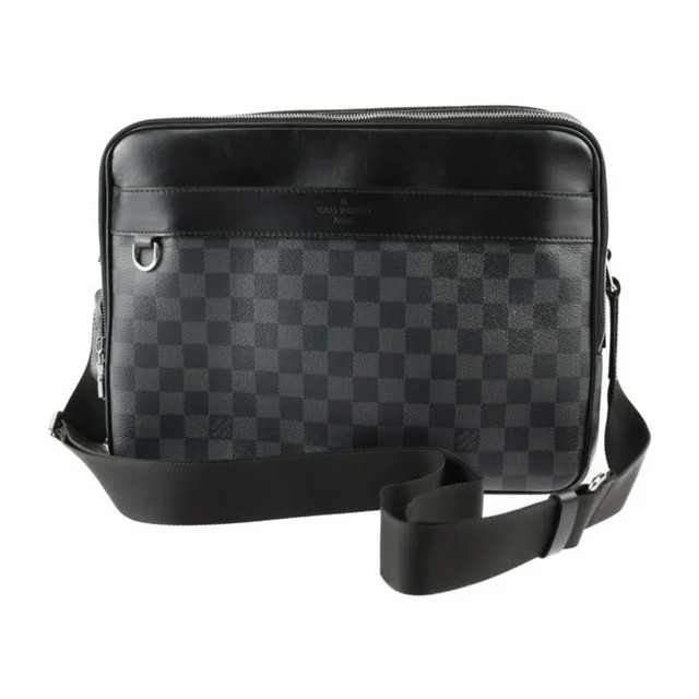 Pre-Owned LOUIS VUITTON Trocadero Messenger MM Shoulder Bag N40088 Damier Graphite Canvas Leather... | Walmart (US)